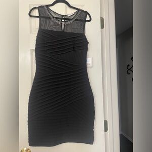 Calvin Klein semi formal/ wedding guest/party  black dress. Size 6. NWT